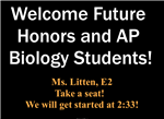Honors or AP Biology? 